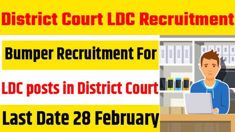 District Court LDC Recruitment