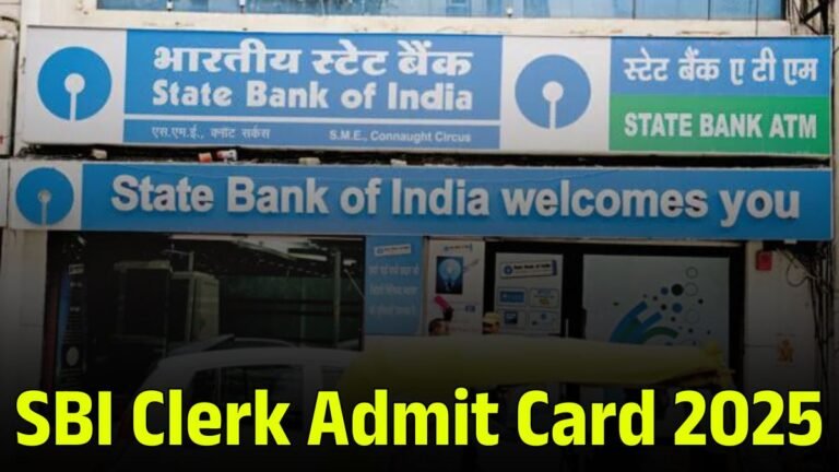 SBI Clerk Admit Card 2025